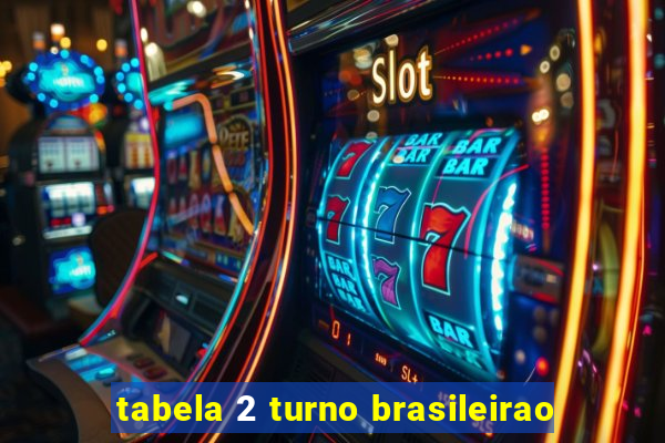 tabela 2 turno brasileirao